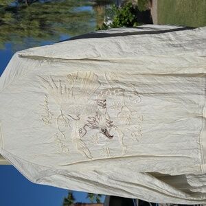 John Varvatos Cream Bomber Jacket